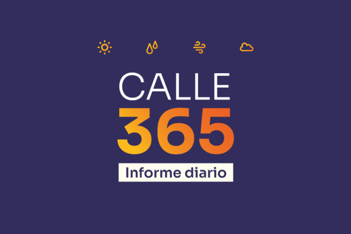 Placa de informe de situación de calle 