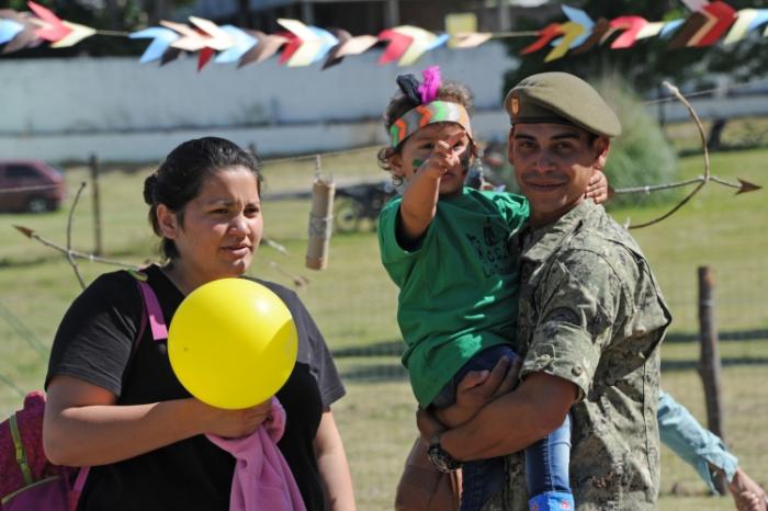 Familia de uno de los niños que asiste al centro 