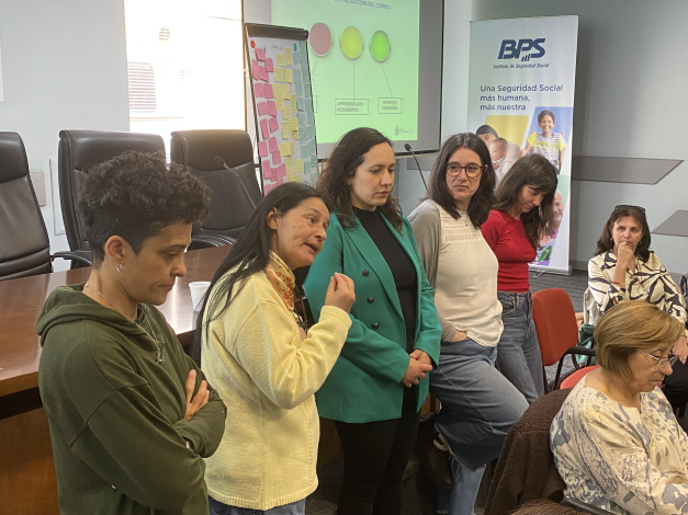 Equipo técnico durante el cierre de Promotoras del Derecho a una Vida Libre de VBG en el Medio Rural