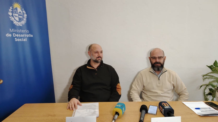 Director de Discapacidad, Federico Lezama, y director departamental de Río Negro, Hernán Márquez.