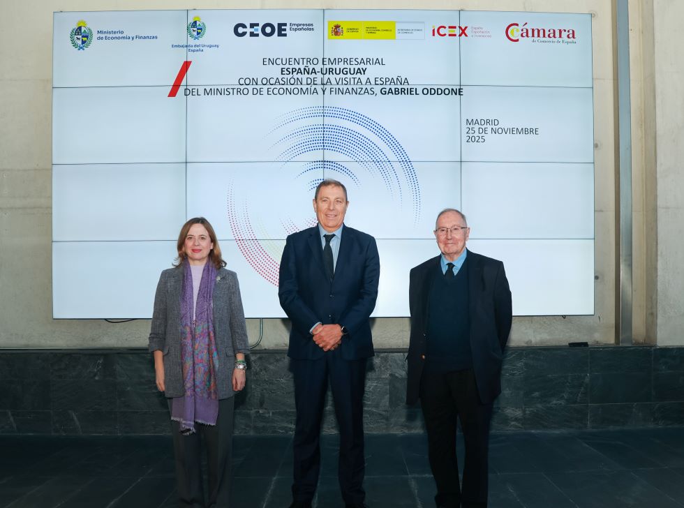 Ministro Oddone en la Cámara de Comercio de España