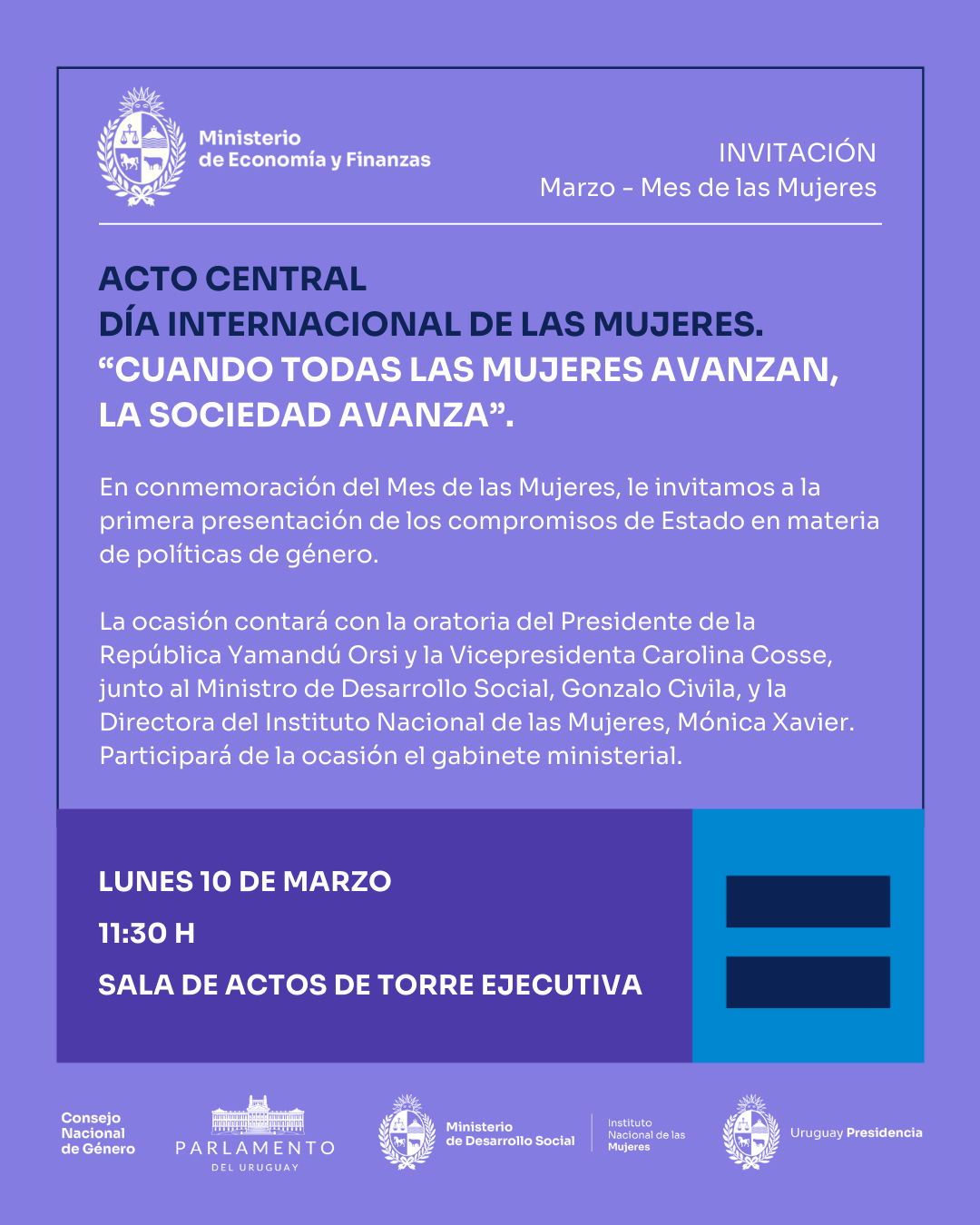 El MEF se une al compromiso nacional con todas las mujeres del país | MEF