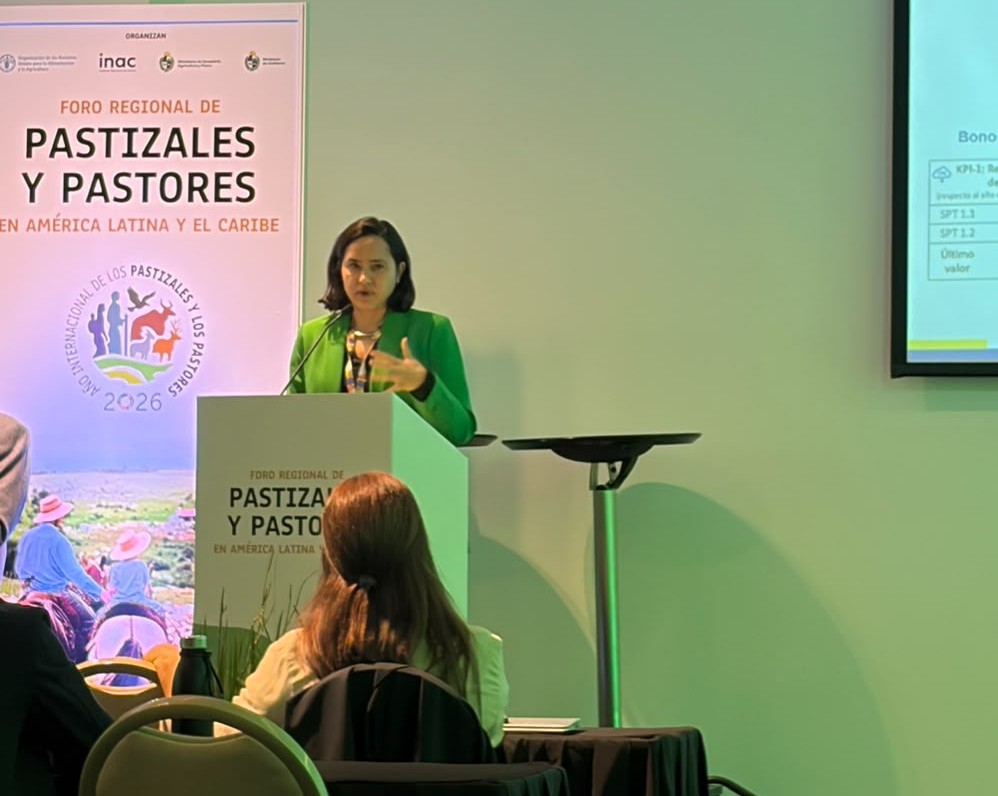 Luisa Olivera en Foro Regional de Pastizales y Pastores