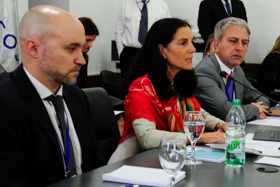 Juan Labraga, Azucena Arbeleche y Washington Ribeiro