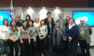 Representantes del Area con funcionarios del interior