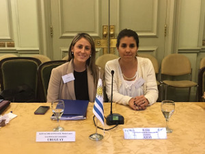 administrativa Giuliana Filipponi y doctora María Laura Kotsachis