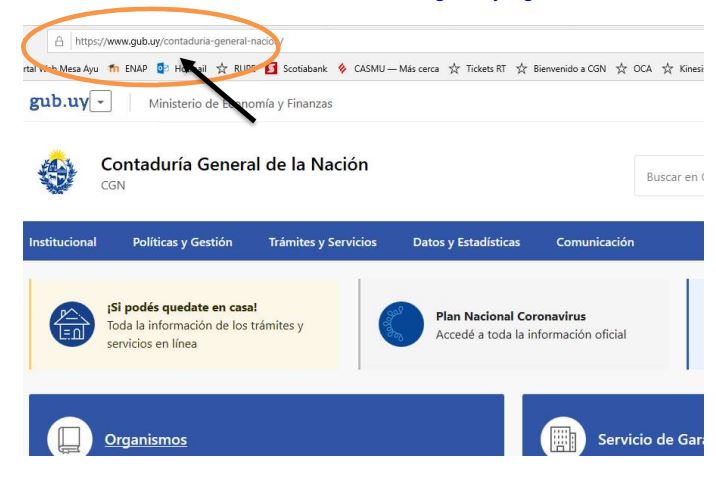 Acceso a cgn.gub.uy
