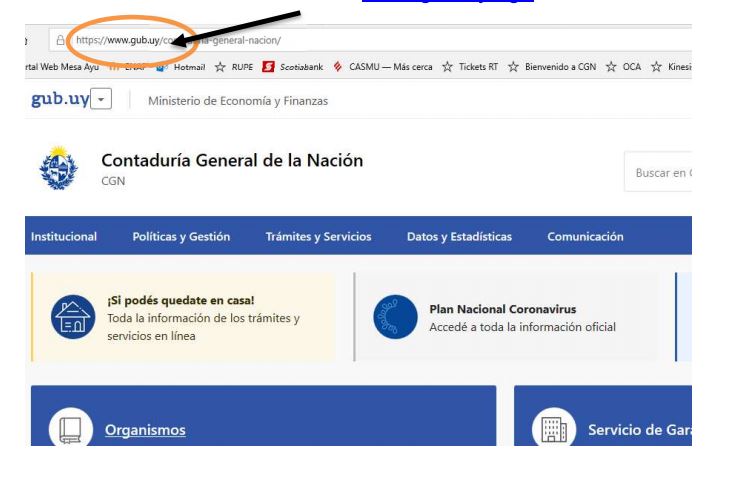 Ingreso a CGN