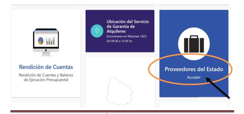 Ingreso a Proveedores del Estado
