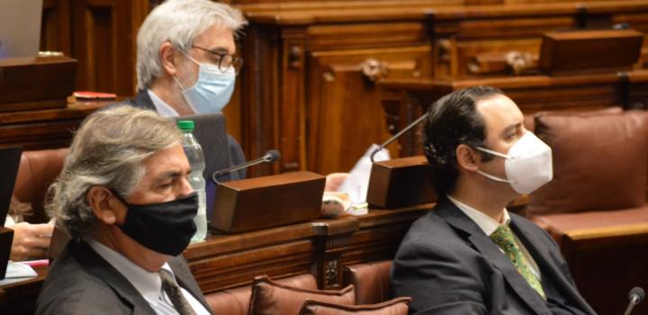 Subsecretario Alejandro Irastorza, director general de Secretaría Mauricio di Lorenzo y el asesor He