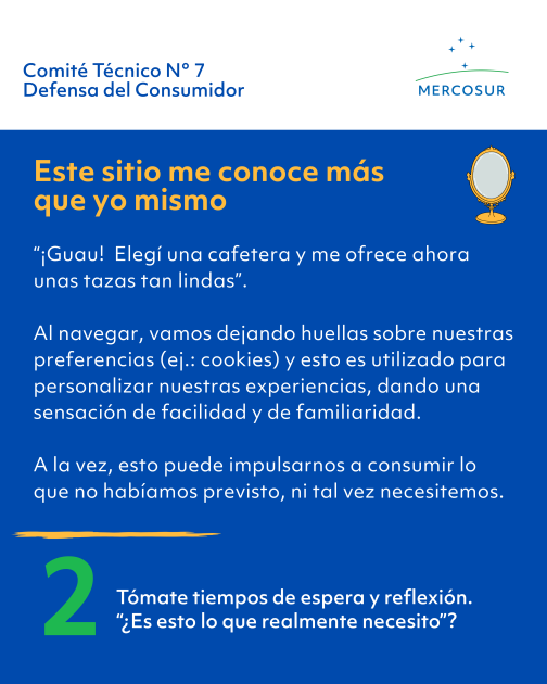 Al navegar, vamos dejando huellas sobre nuestras preferencias (ej.: cookies) y esto es utilizado 