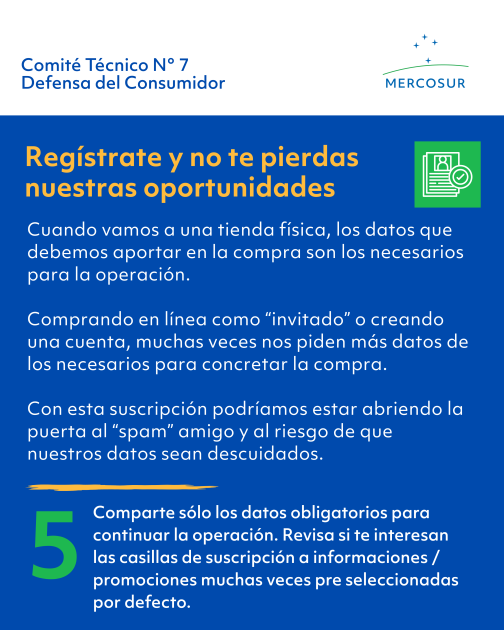 Cuando vamos a una tienda física, los datos que debemos aportar en la compra son los necesarios.