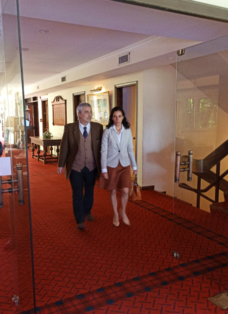 Ministra Azucena Arbeleche y el subsecretario Alejandro Irastorza Ministra Azucena Arbeleche y el subsecretario Alejandro Irastorza
