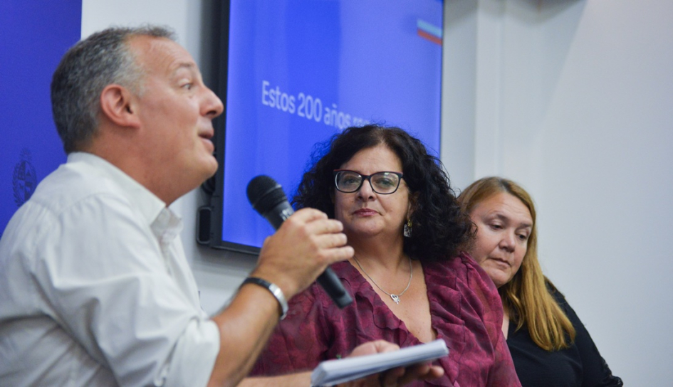 Gabriel Quirici, Adriana Arosteguiberry y Lucía Wainer