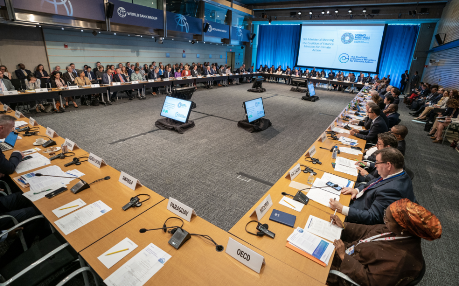 Reunión de la Coalición de Ministros de Finanzas para la Acción Climática.