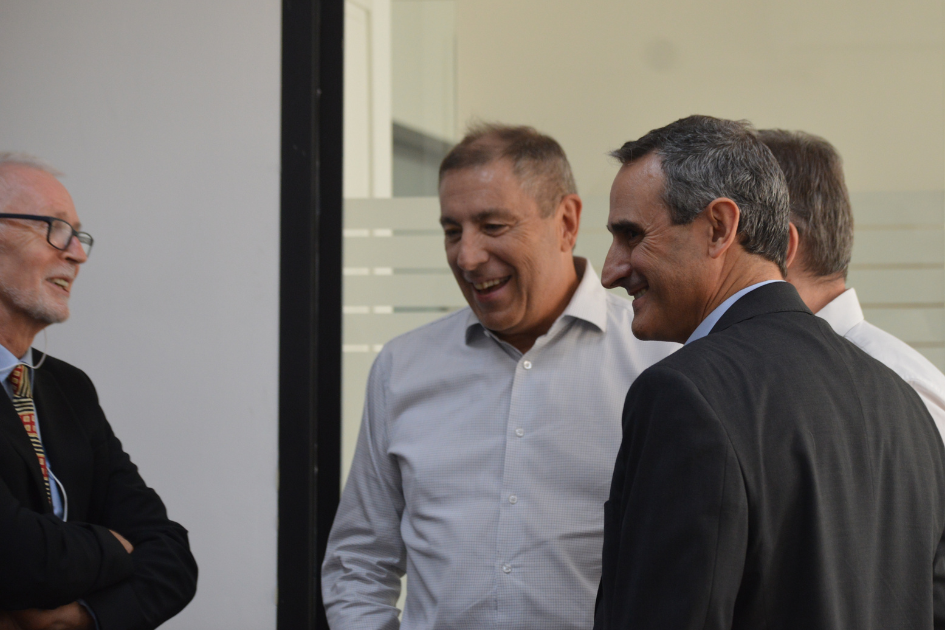 Delegación del FMI con el ministro Gabriel Oddone