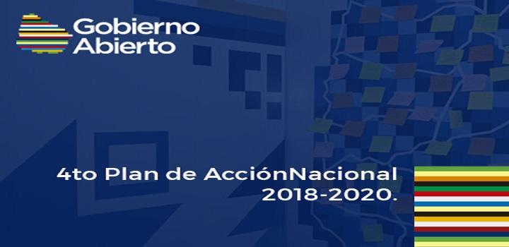 Imagen de afiche de gobierno abierto 2018- 2020 Afiche de cuarto plan de gobierno abierto