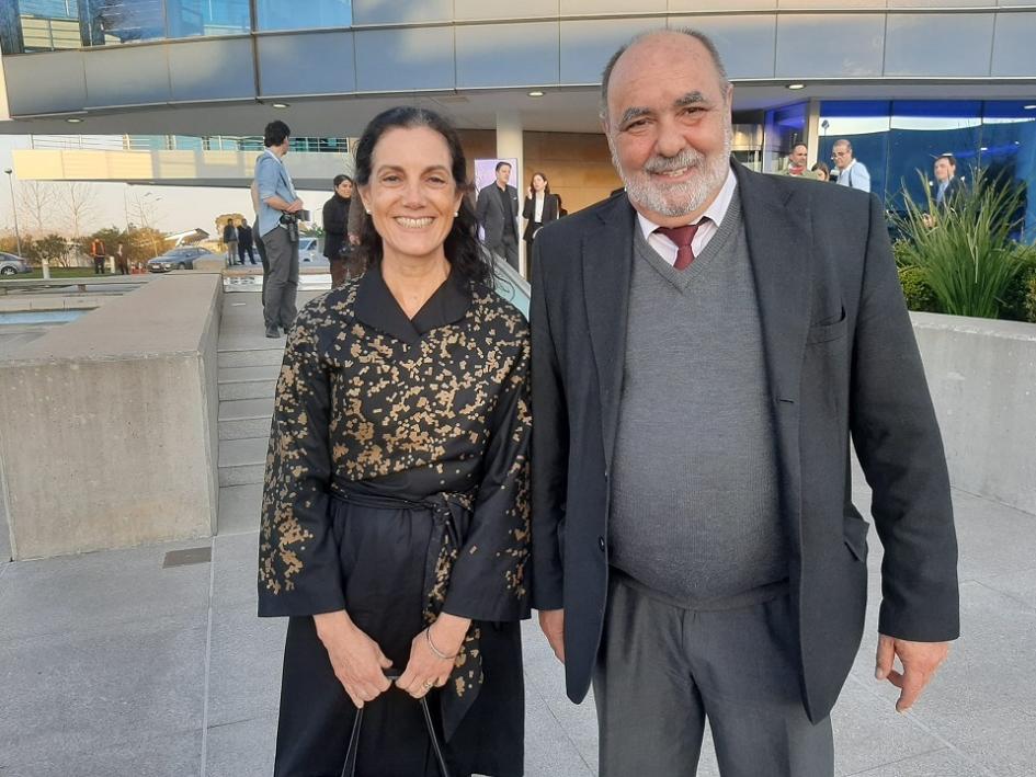 Ministra Azucena Arbeleche y director Nacional de Aduanas Jaime Borgiani
