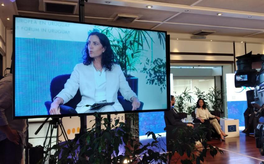 Ministra Azucena Arbeleche Foro Inversión Europea