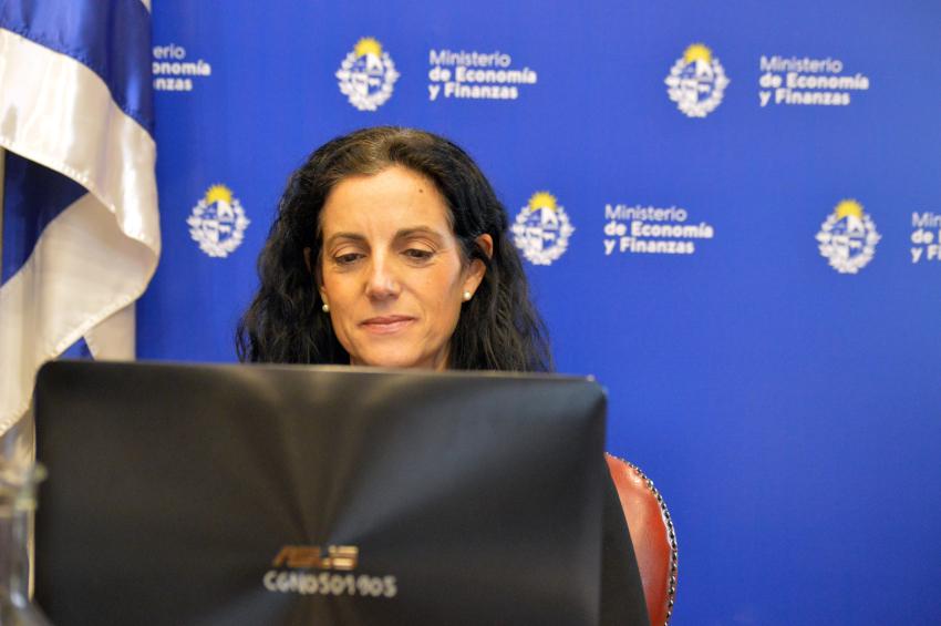 Ministra de Economía y Finanzas Azucena Arbeleche Presentación ante el Council of Americas