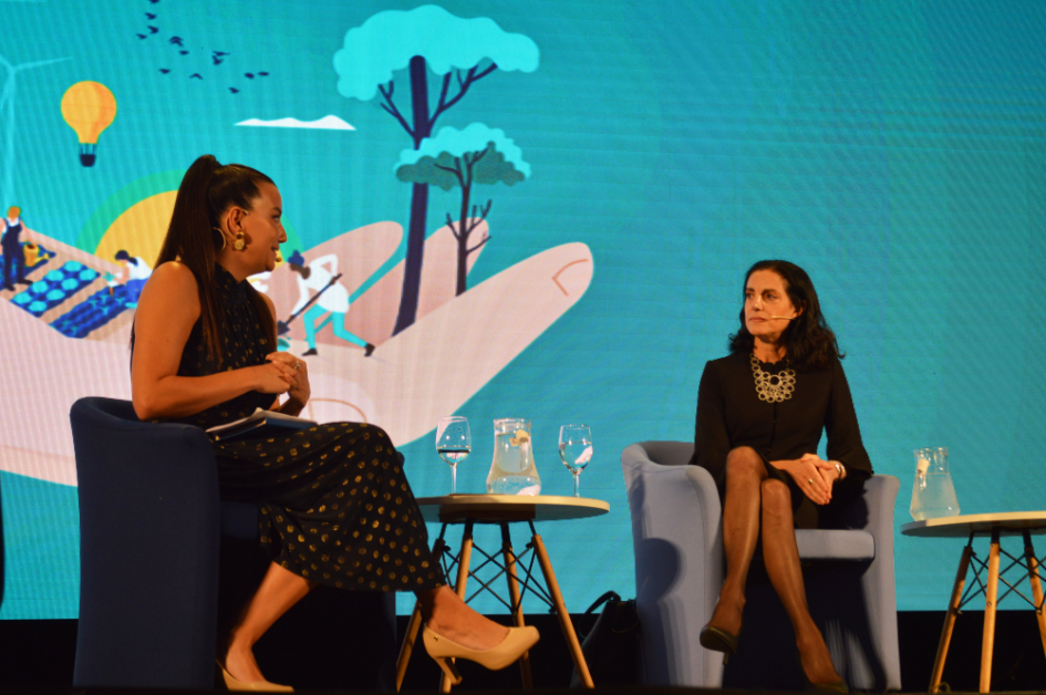 Ministra Azucena Arbeleche en Foro de Sostenibilidad del BBVA Foro Sostenibilidad