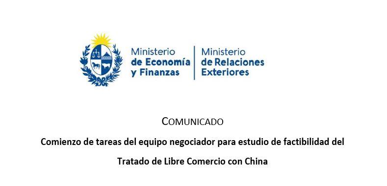 Estudio de factibilidad de TLC con China Comunicado