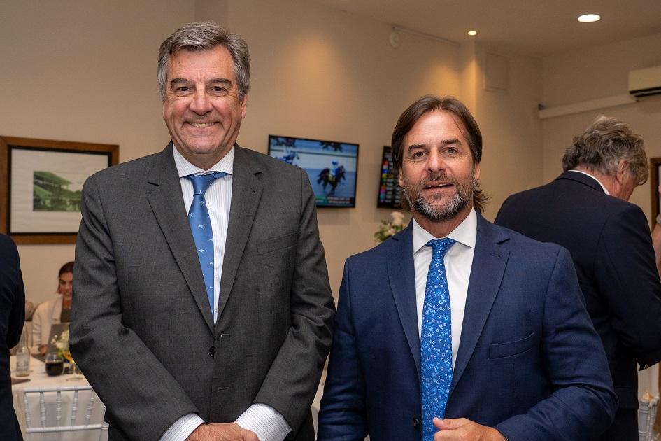 Director General de Casinos Gustavo Anselmi y Presidente de la República Luis Lacalle Pou