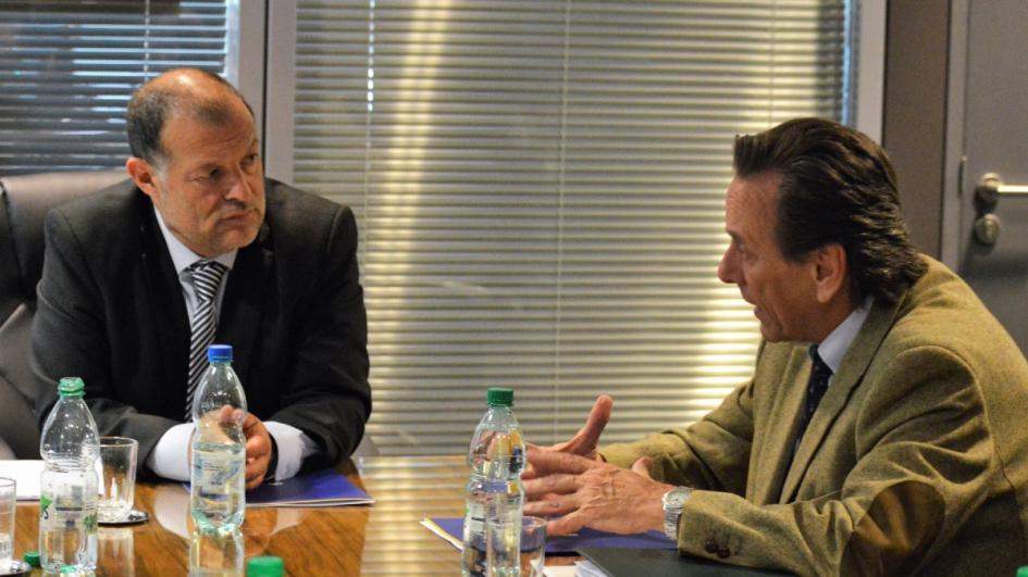 Auditor interno de la Nación, Pablo Morelli y el director de la ONSC, Conrado Ramos Auditor interno de la Nación, Pablo Morelli y el director de la ONSC, Conrado Ramos