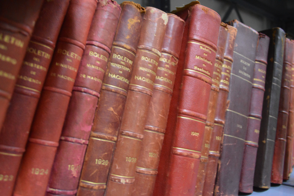 Libros en el archivo del MEF Libros en el archivo del MEF