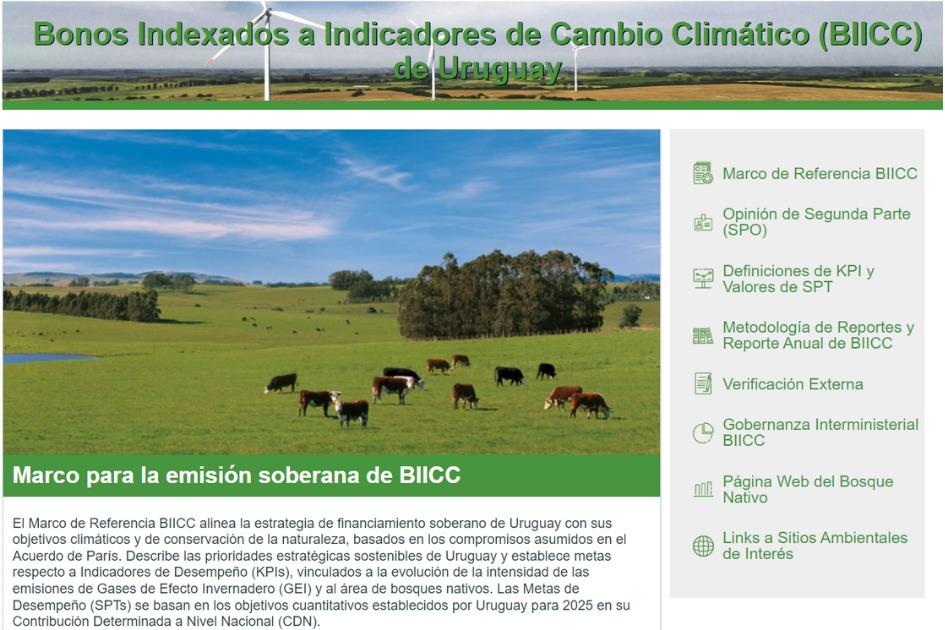 IFC reconocío a Uruguay por la emisión del bono vinculado a cambio climático Reconocimiento internacional