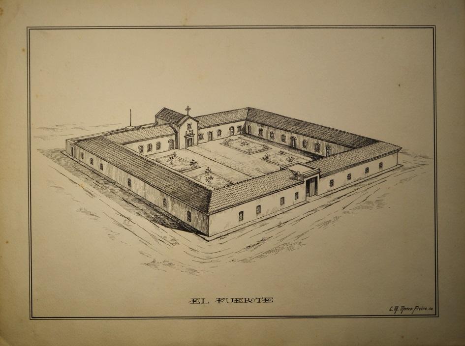 Dibujo El Fuerte, autor Menck Freire, gentileza Acervo del Museo Histórico del Cabildo de Montevideo Dibujo El Fuerte, autor Menck Freire, gentileza Acervo del Museo Histórico del Cabildo de Montevideo