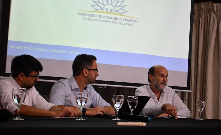 Lanzamiento de proyecto GRP en Ministerio de Ganadería Pablo Rodrigues - Sergio Novas - Michael Borchardt