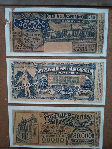 Billetes de lotería antiguos Billetes de lotería antiguos
