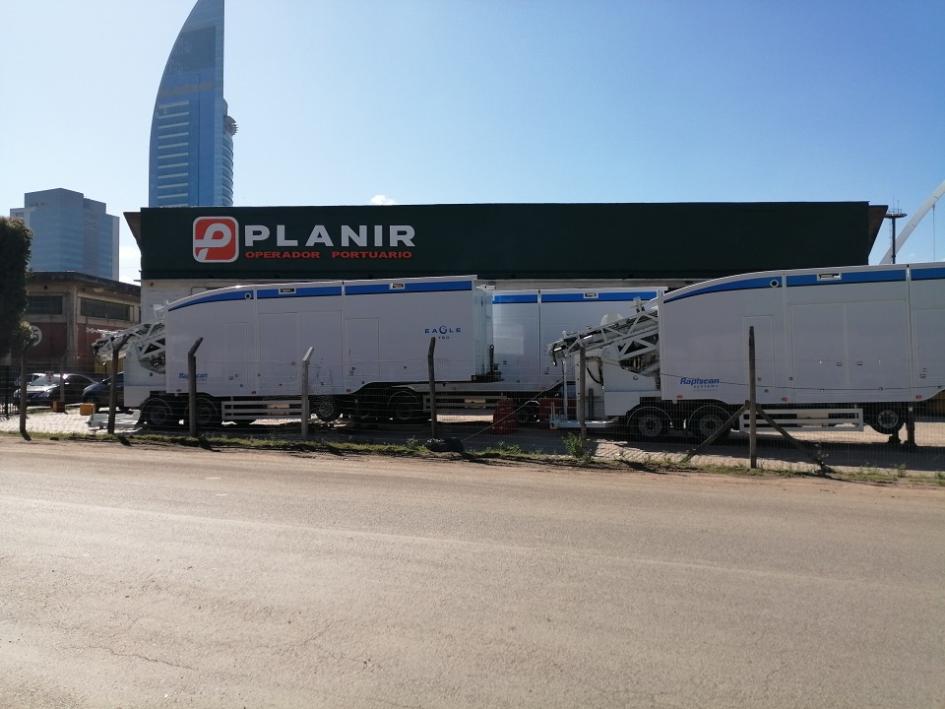 Obra civil que se realiza en el Puerto de Montevideo para la instalación de los nuevos escáneres Nuevos escáneres del puerto