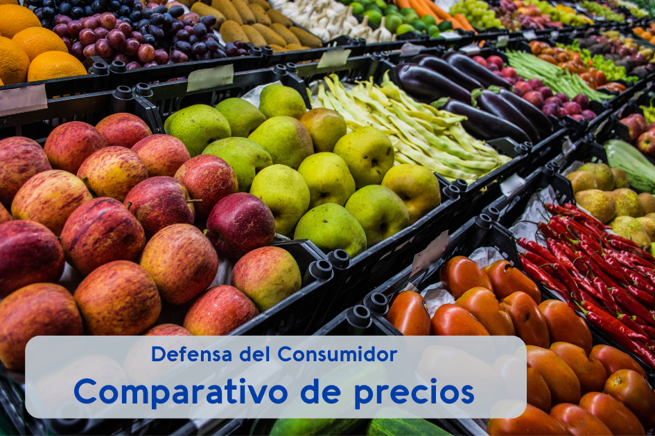 Comparativa de precios frutas y verduras de ferias y grandes superficies agosto 2022
