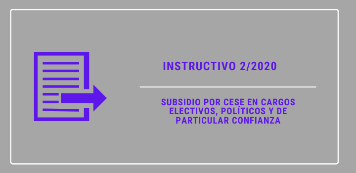 Instructivo Nº 2/2020 Instructivo Nº 2/2020