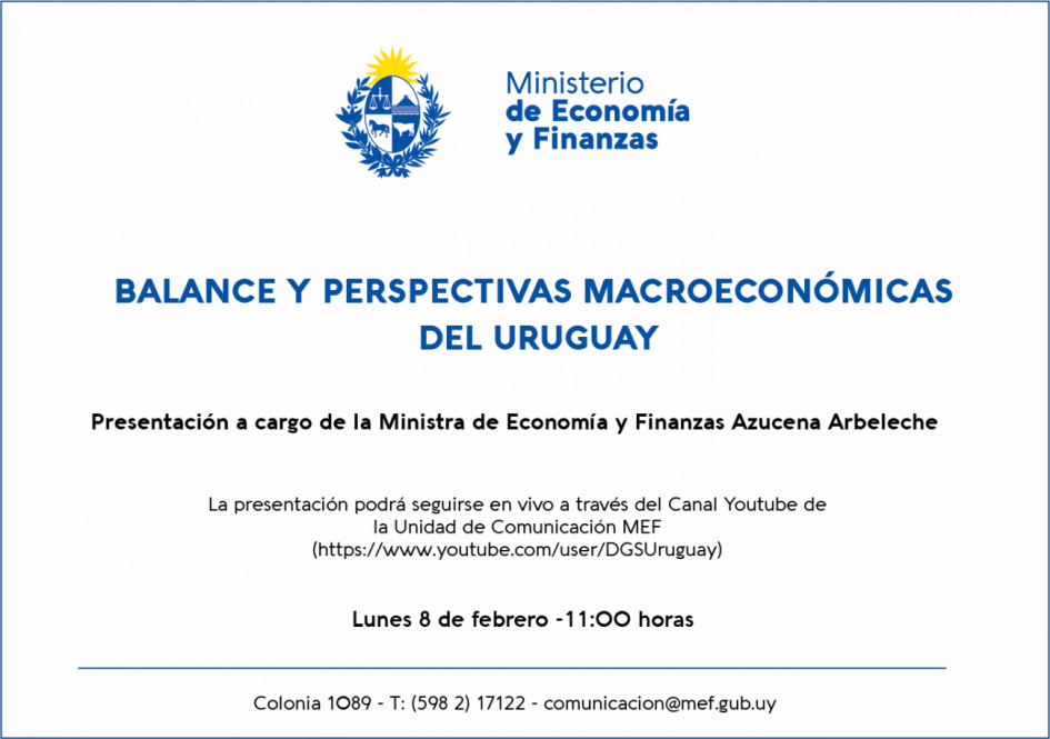 Presentación de balance y perspectivas macroeconómicas del Uruguay