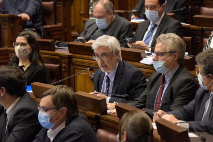 Marcela Bensión, Alejandro Irastorza, Herman Kamil MEF en Asamblea General