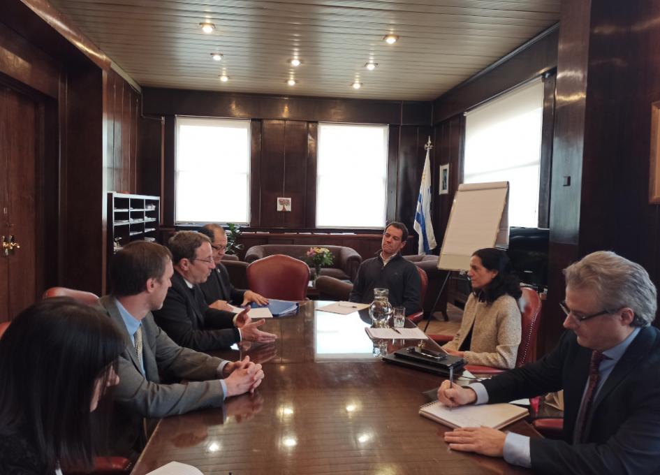 Delegación Naciones Unidas, autoridades del MEF Visita NNUU
