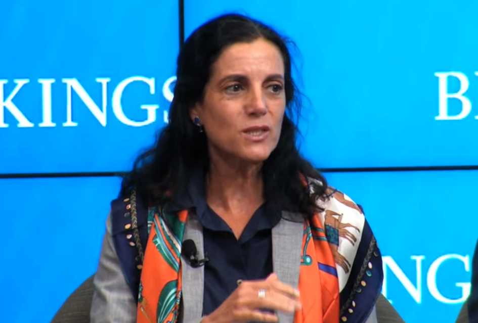 Ministra Arbeleche en panel de Brookings Institution Ministra Arbeleche en panel de Brookings Institution
