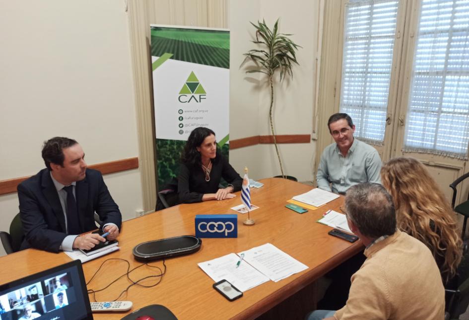 Hernán Bonilla, Azucena Arbeleche, Pablo Perdomo, Stefanía Silveyra Reconocimiento de CAF