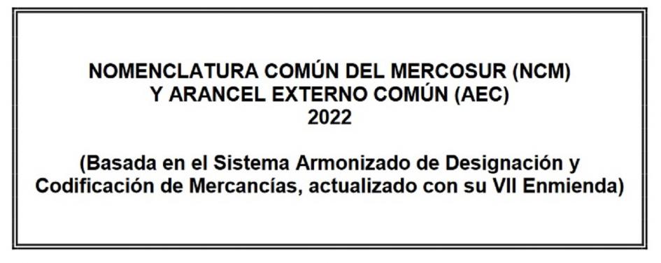 Nomenclatura Común del MERCOSUR