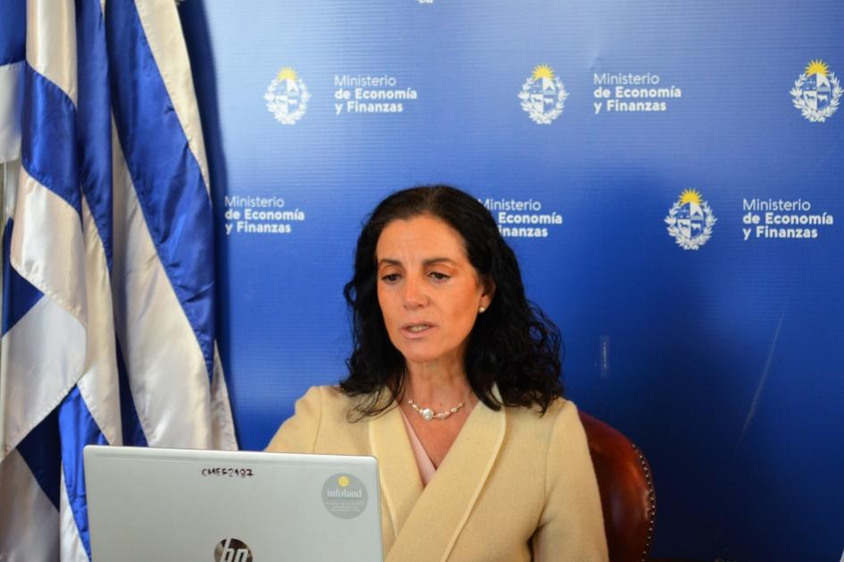 Ministra Azucena Arbeleche Guia“Fortalecimiento del papel de los ministerios de finanzas en el impulso de la acción climática".