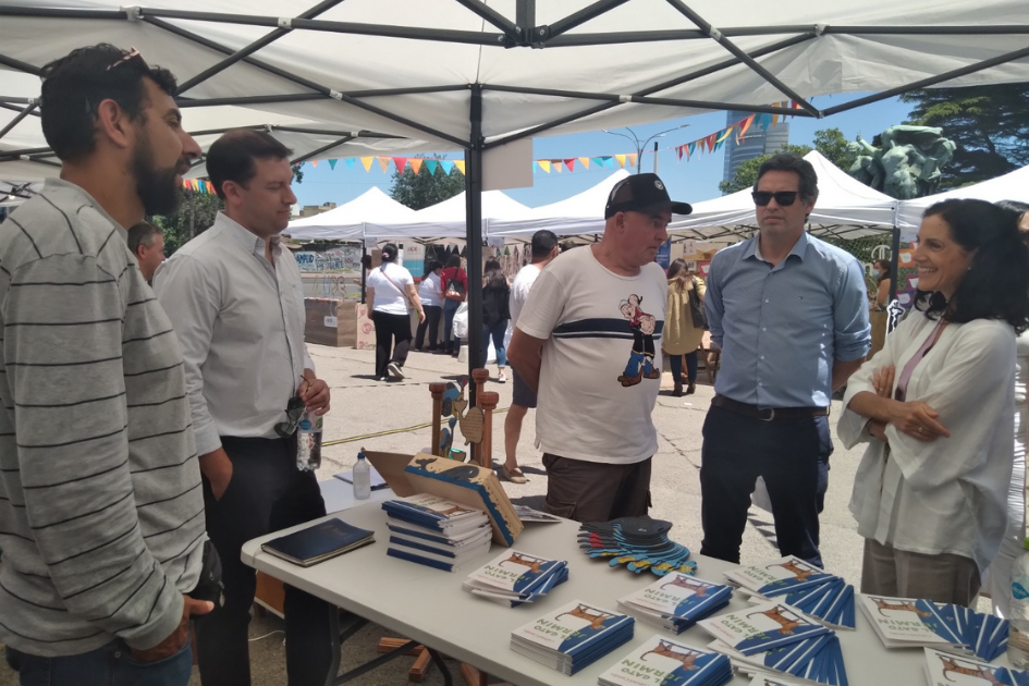 Ministra Azucena Arbeleche en la primera edición de Espacio Emprendedor. Ministra Azucena Arbeleche en la primera edición de Espacio Emprendedor.