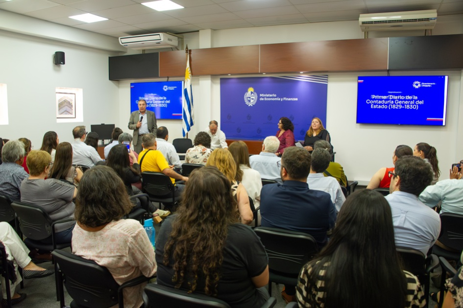 Gabriel Oddone, Gabriel Quirici, Adriana Arosteguiberry y Lucía Wainer