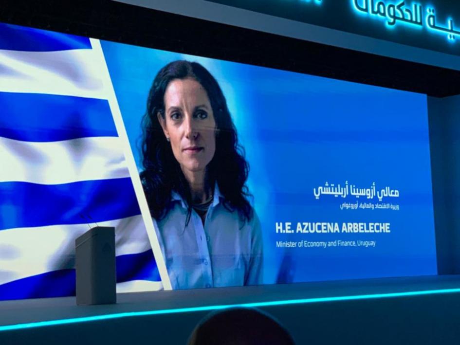 Ministra Arbeleche recibe Premio al Mejor Ministro de Gobierno World Government Summit Organization (WGSO) otorga premio