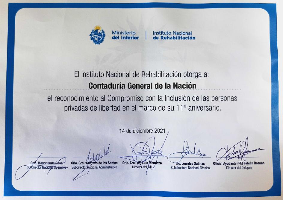 Donación al Instituto Nacional de Rehabilitación