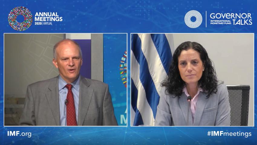 Alejandro Werner y Azucena Arbeleche Reuniones Anuales FMI
