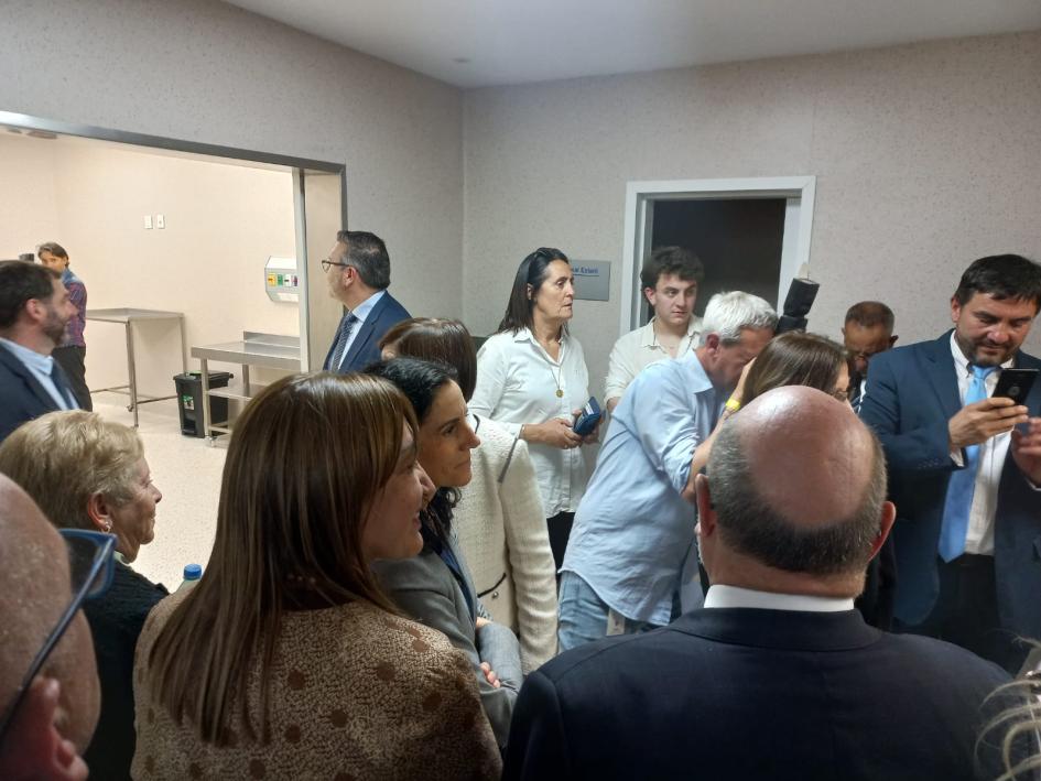 Recorrida en la inauguración del Hospital del Cerro