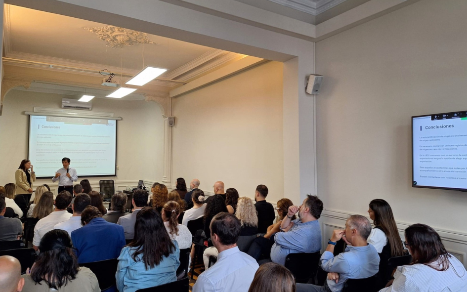 Capacitación de la UEU sobre la autocertificación de origen